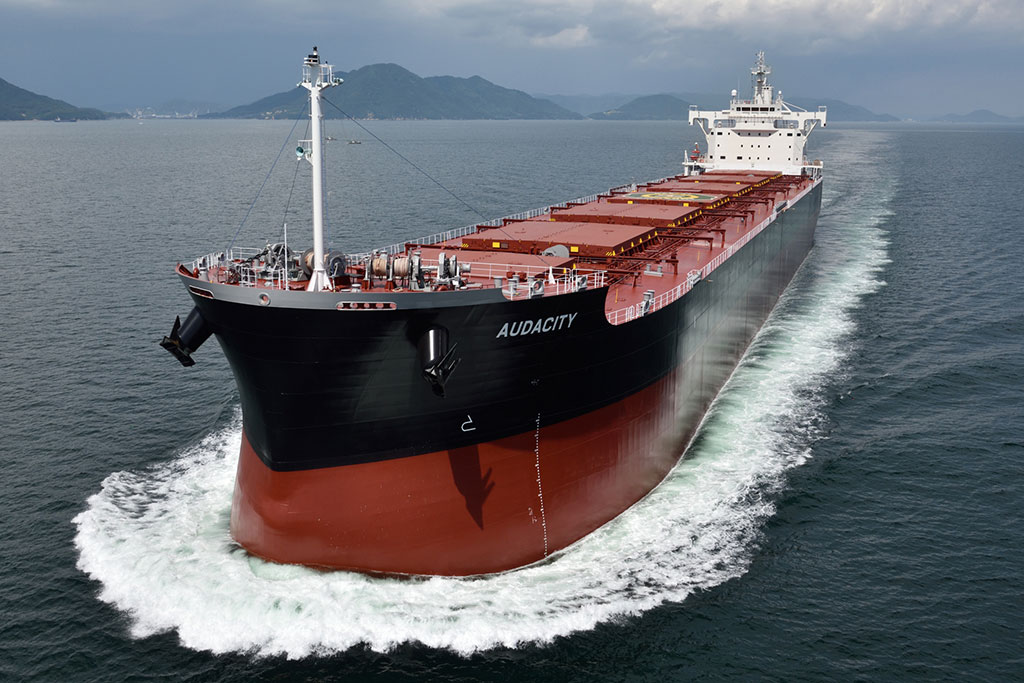 Ship departing safely with shipping agencies diligence